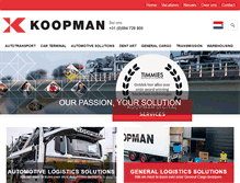 Tablet Screenshot of koopman.nl